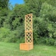 image 2 of Square Wooden Garden Trellis Planter