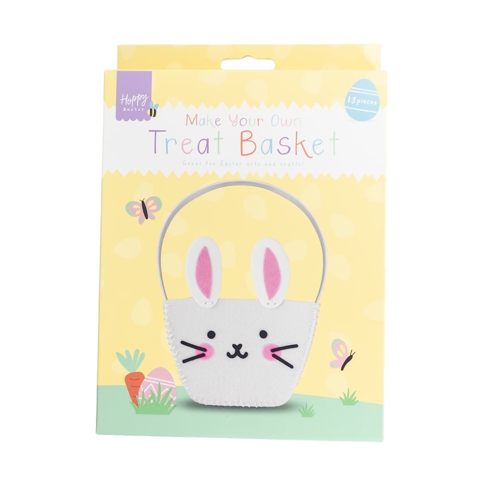 image 1 of Make Your Own Easter Bunny Felt Treat Basket