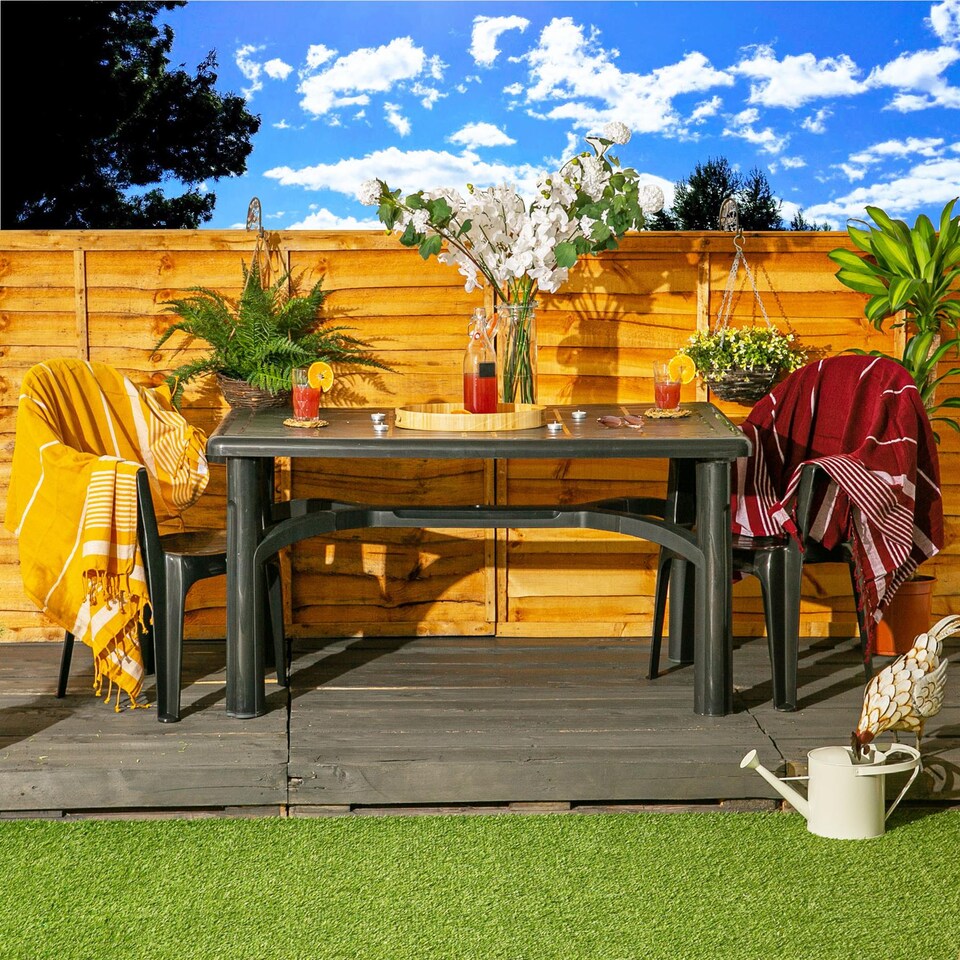 image 1 of Resol Palma Garden Dining Chairs - Green - Pack of 2