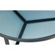 image 5 of Black Metal with Smoked Glass Coffee Table | Black | Black