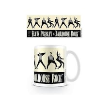 Elvis Presley Jailhouse Rock Mug - White/Cream/Black - One Size