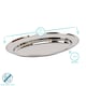 image 3 of Argon Tableware 3x Oval Serving Platters - 30 x 20.5cm - Stainless Steel Dinner Tray Oval Plate Small Appetizer Serving Dishes