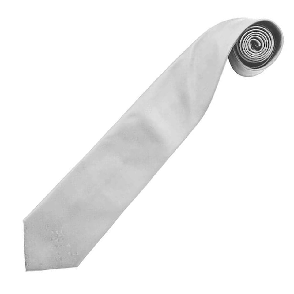 image 1 of Premier Mens Colours Fashion Tie - Silver - One Size