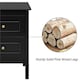 image 5 of Yaheetech 2-Drawer End Table Easy Assembled Black