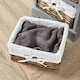 image 7 of Chest Of Drawers Hallway Storage Organiser Wooden Wicker Baskets Fully Assembled Grey | 6 Drawers