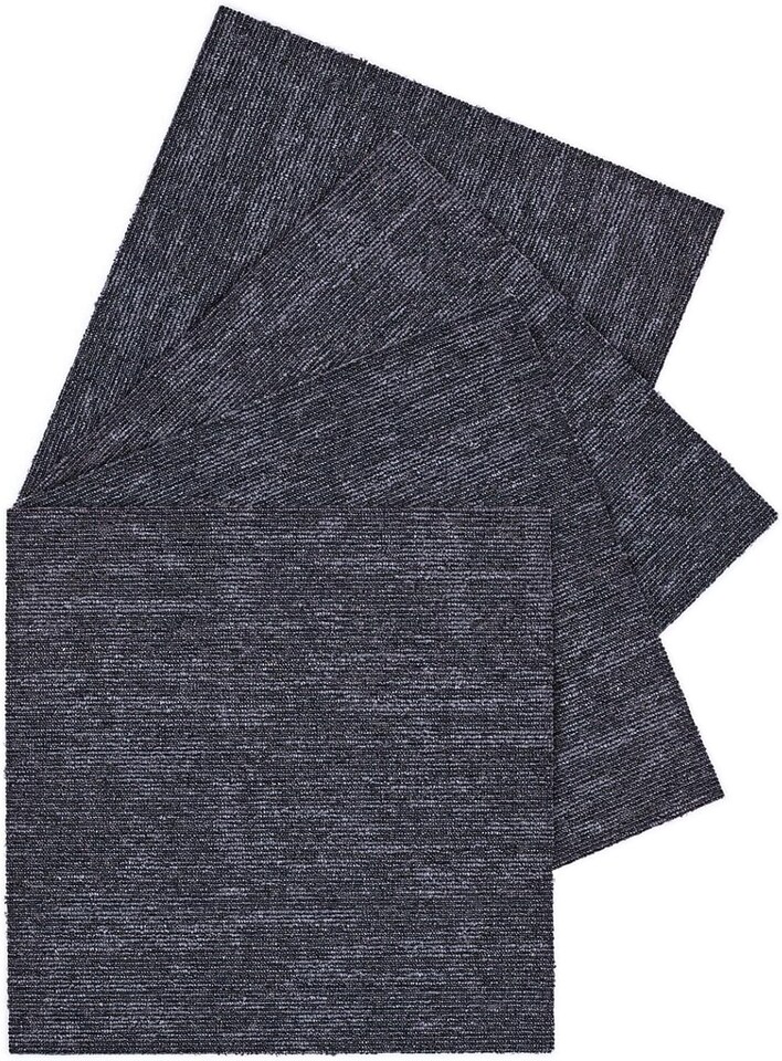 image 1 of Anthracite/Dark Grey Carpet Tiles Heavy Duty 20pcs 5SQM Commercial Office Home Shop Retail Flooring