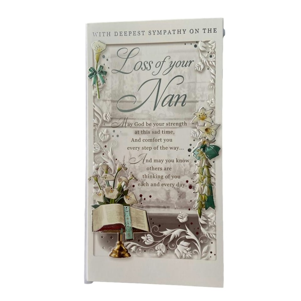 image 1 of Loss of Nan Deepest Sympathy Opacity Card