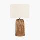 image 2 of Natural Woven Seagrass Table Lamp | Brown | Brown | 1