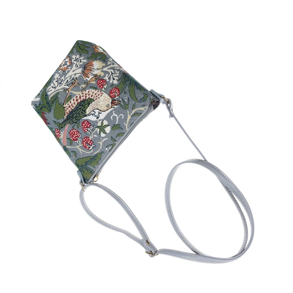 image 1 of Signare Sling Bag Strawberry Thief Grey | Grey