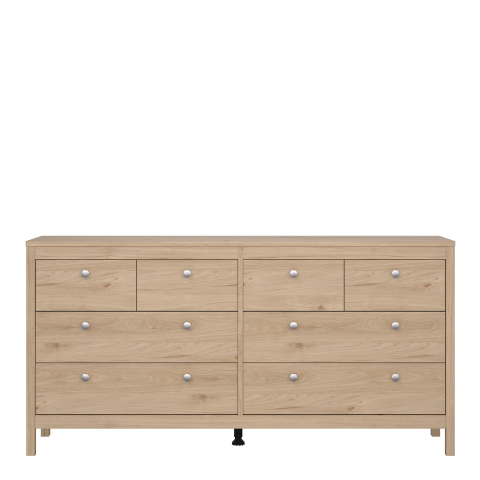 image 1 of Madrid Double Dresser 4+4 Drawers in Jackson Hickory Oak