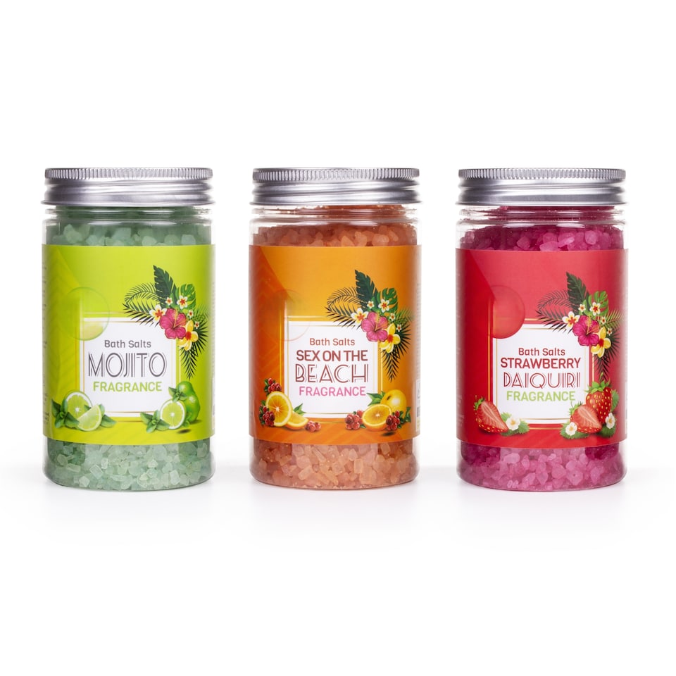 image 1 of 3 Cocktail Bath Salts Crystals Fruity Scent Mojito Strawberry Sex On Beach 320g