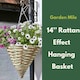 image 5 of Marco Paul Cone Hanging Planter 14" Brown