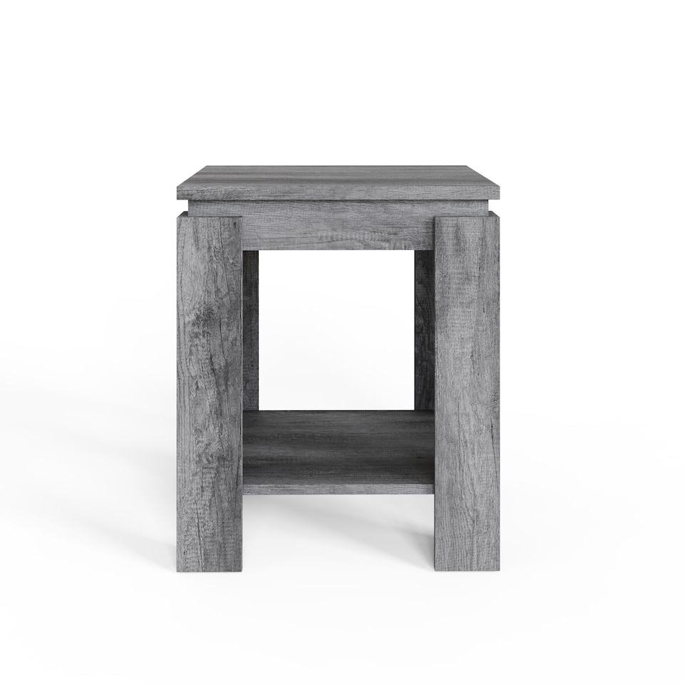 image 1 of Canyon Lamp Table | Grey | Charcoal Grey