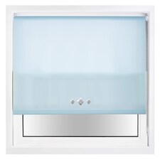 FURNISHED Daylight Trimmable Roller Blinds with Triple Diamond Eyelets and Metal Fittings | Blue | Duck Egg Blue | (W) 100cm x (L) 165cm