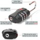 image 4 of TSA Approved Black 3 Combination Travel Suitcase Luggage Padlock Black