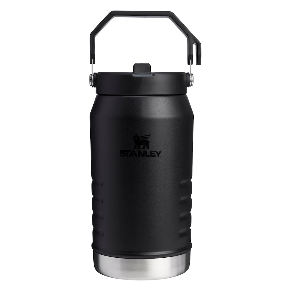 image 1 of IceFlow Flip Straw 2.0 Jug 1.9L Water Bottle | Black | Black | 1
