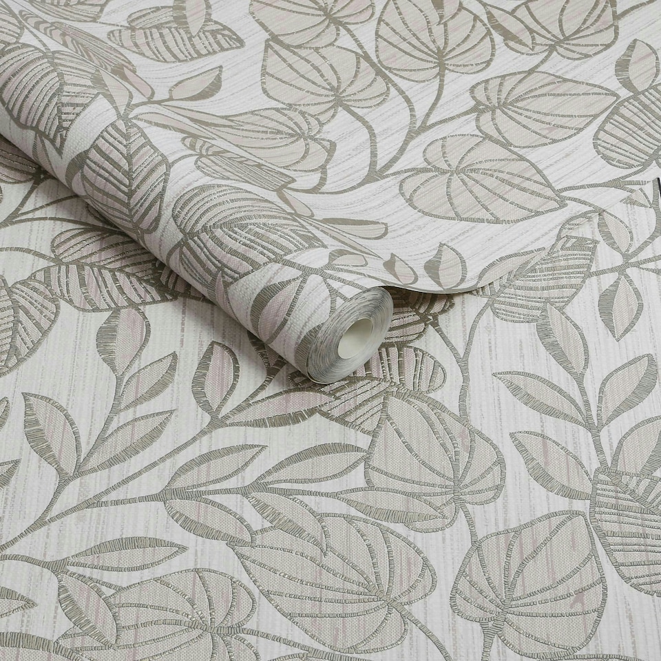 image 1 of Superfresco Linden Leaf Trail Mocha Wallpaper Brown | Mocha