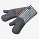 image 6 of Zeal Steam Stop™ Waterproof Silicone Double Oven Glove | Grey | Dark Grey