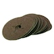 image 1 of 10pc 115mm (4.5") Fibre Discs 36 Grit Abrasive Sanding Disc Wood Metal Masonry