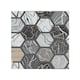 image 1 of Hexagon Marble Splash Back | White