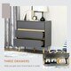 image 4 of HOMCOM Chest of Drawers, 3 Drawer Storage Cabinet Organiser Bedroom Dark Grey