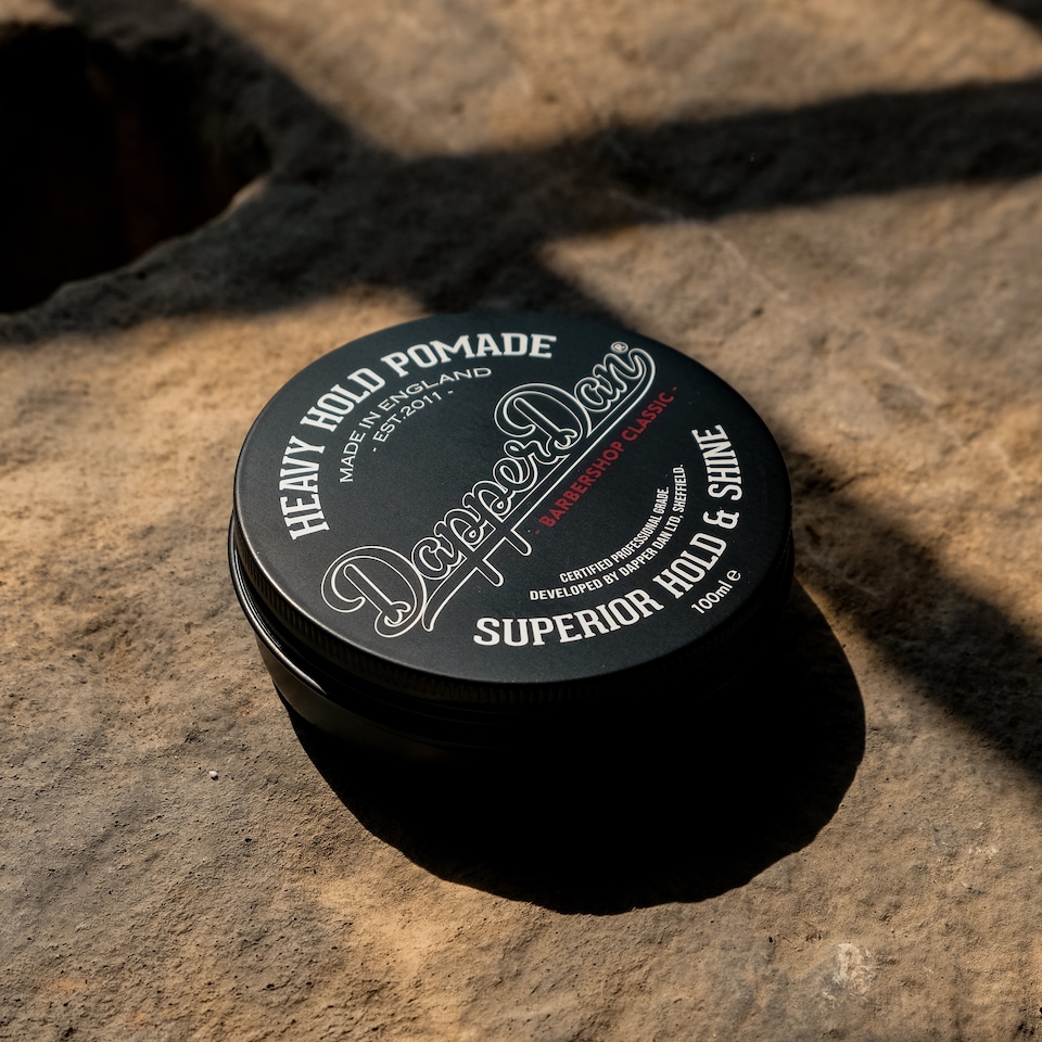 image 1 of Dapper Dan Heavy Hold Pomade 100ml | Black