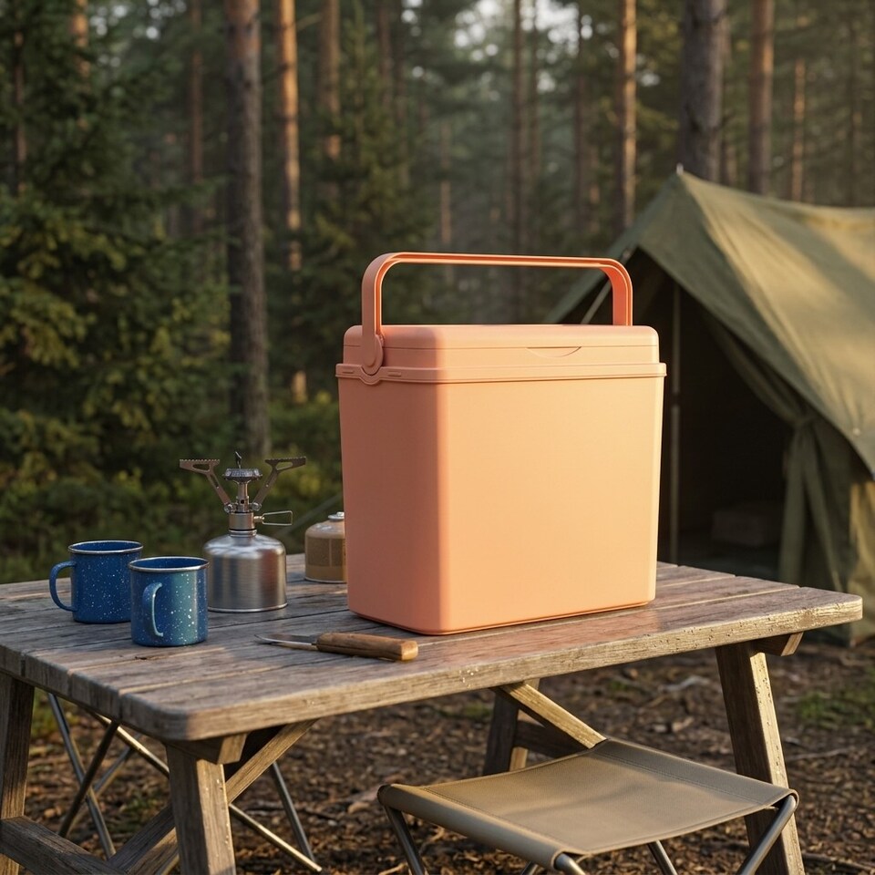 image 1 of Large 24L Pastel Coloured Cooler Box