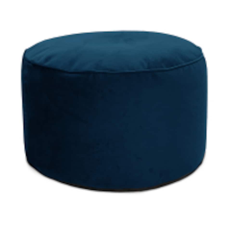 image 1 of rucomfy Velvet Pouffe - Indoor Bean Bag Footstool