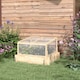 image 2 of Outsunny Outdoor Raised Garden Bed with Cold Frame Greenhouse and Openable Top