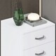 image 4 of FWStyle Tunis 3 Drawer Bedside Chest Matt White