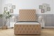 image 1 of Sloomy Watson Latte Dumfries Bed Frame With Mattress With 50" Upholstered Headboard 4' Small Double