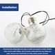 image 3 of Gardenwize Solar Crackle Ball String Lights (10 Piece)