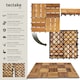 image 2 of Outdoor Tiles Tabula - easy click installation, acacia wood, weather-safe | Brown | brown | 31 x 31 x 2,20 cm | 20
