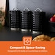 image 6 of GEEPAS 3-Piece Tea Coffee Sugar Canisters Set Cream