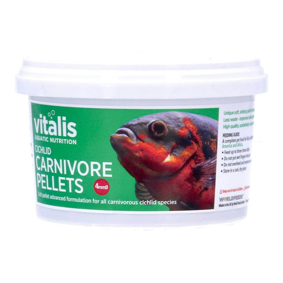 image 1 of Vitalis Cichlid Carnivore Pellets - 4mm Pellets Multi