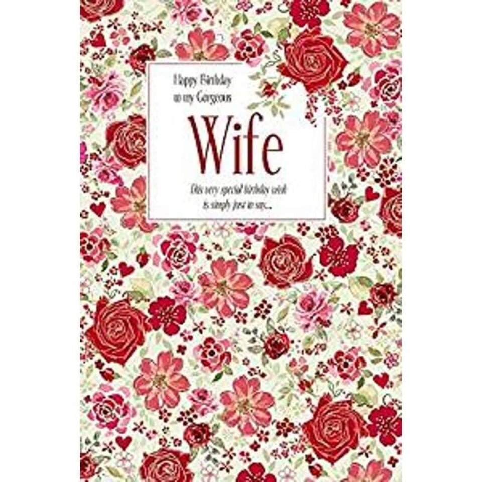image 1 of Happy Birthday to My Gorgeous Wife Wishing Well Birthday Card