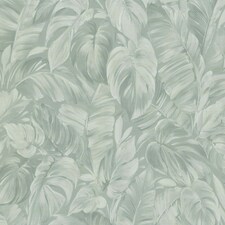 Erismann Play Of Light Palm Leaf Vinyl Textured Wallpaper - Sage Green - 10m x 53cm Green