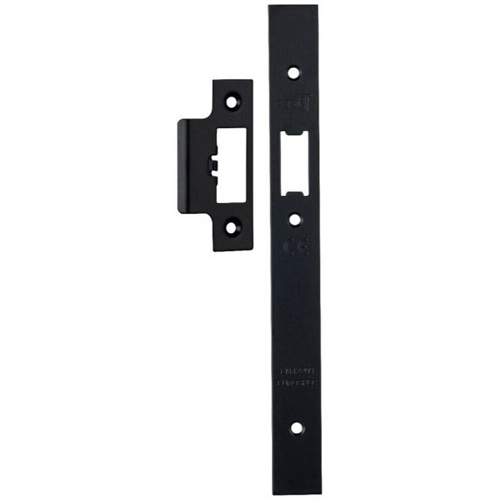 Loops Forend Strike & Fixing Pack Suitable for DIN Security Latch Matt Black