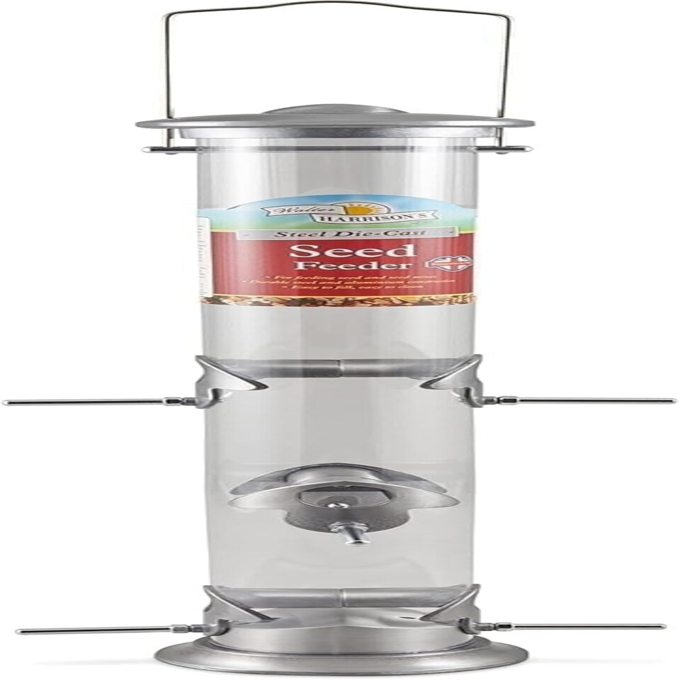 image 1 of Walter Harrison's Steel Plated Die Cast Wild Bird Seed Hard-Wearing Hanging Feeder - Large - 51 cm