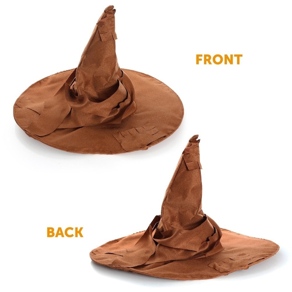 image 1 of Brown Wizard Hat – Magical Fancy Dress Accessory Brown | One Size