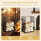 image 5 of HOMCOM Heavy Duty Firewood Log Rack Wood Storage Holder w/ 4 Tools Steel, Black