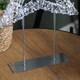 image 5 of 45cm Light up Silver Christmas Tree on Metal Stand with Twinkling White LEDs