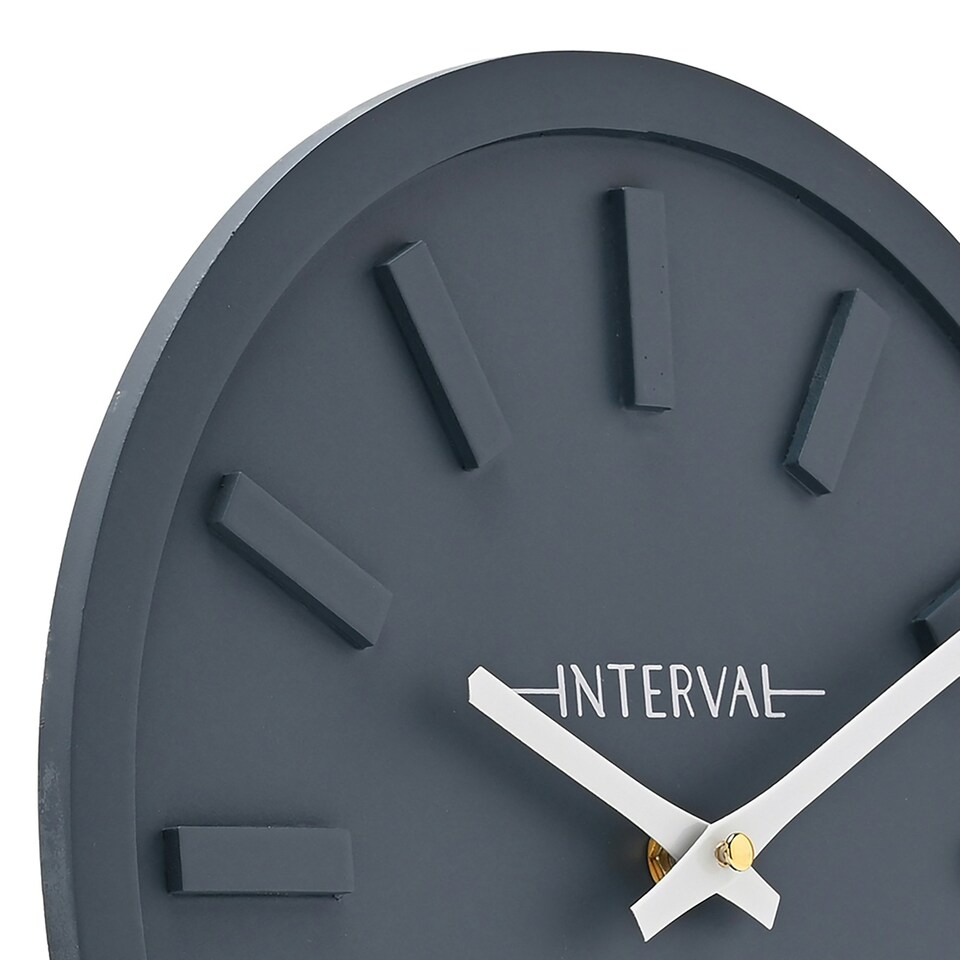image 1 of Interval Minimalist Wall Clock 30cm - Navy Blue | Navy