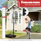 image 10 of COSTWAY Portable Basketball Hoop Backboard Basketball Black | Standard