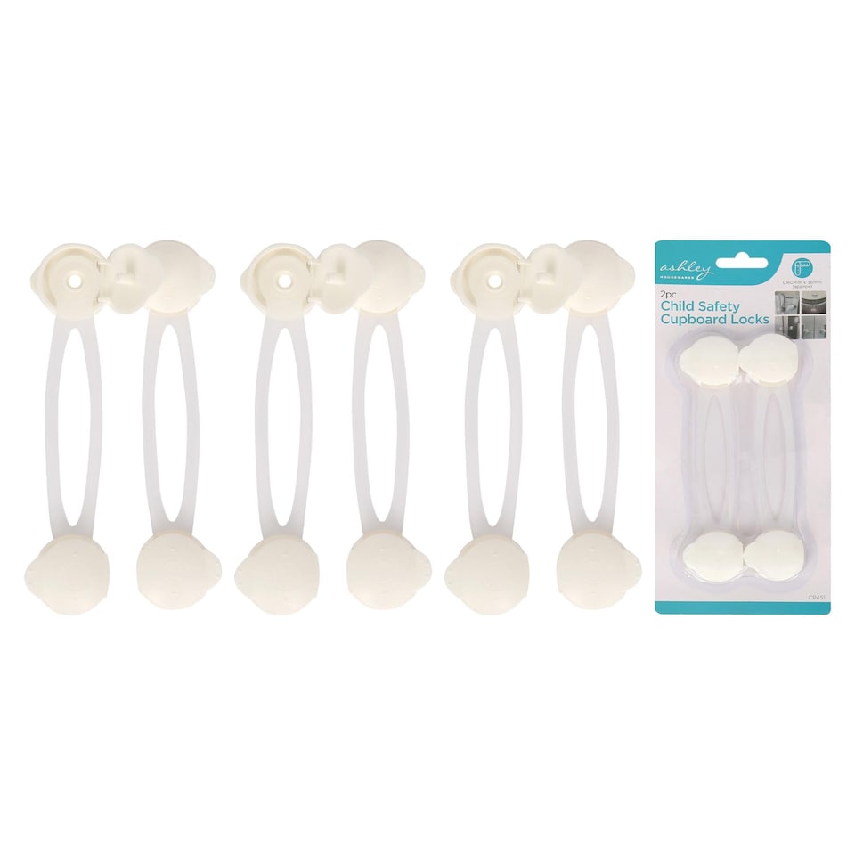image 1 of Ashley Child Safety Cupboard Locks - Pack of 8