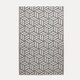 image 1 of Homescapes Outdoor Rug Luxury Waterproof Reversible Recycled, For Garden, Luna Geometric Grey | 150 x 240 cm