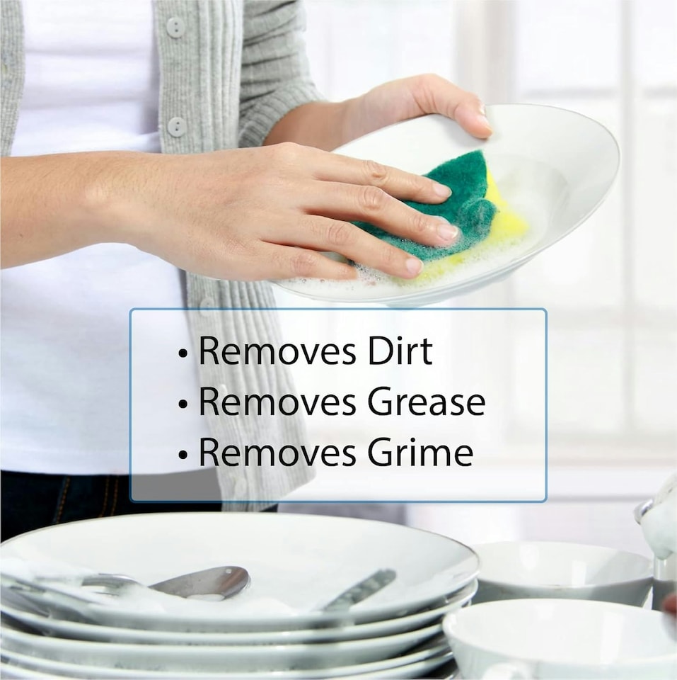 image 1 of Pack of 50 Coloured Sponge Scourers