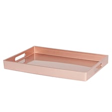 Argon Tableware Rectangle Serving Tray - 34.5 x 25cm - Rose Gold Pink