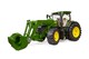 image 3 of Bruder John Deere 7R 350 with frontloader Construction Loader Model