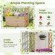 image 6 of COSTWAY Raised Garden Bed Wooden Planter Box Natural N/A